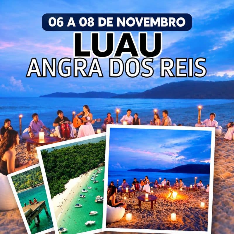 Luau em Angra dos Reis — saída em novembro