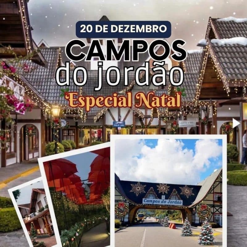 Campos do Jordão, especial Natal — saída em dezembro