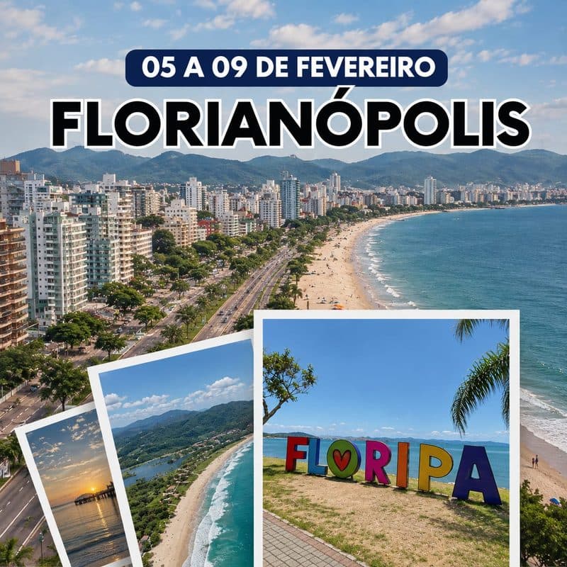 Florianópolis — saída em fevereiro