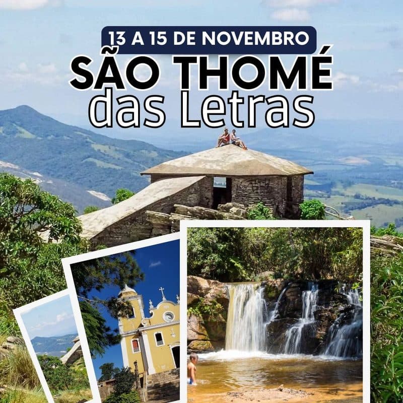 São Thomé das Letras — saída em novembro