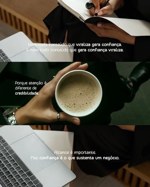 Publicação da Olívia Poli sobre marketing e conteúdo