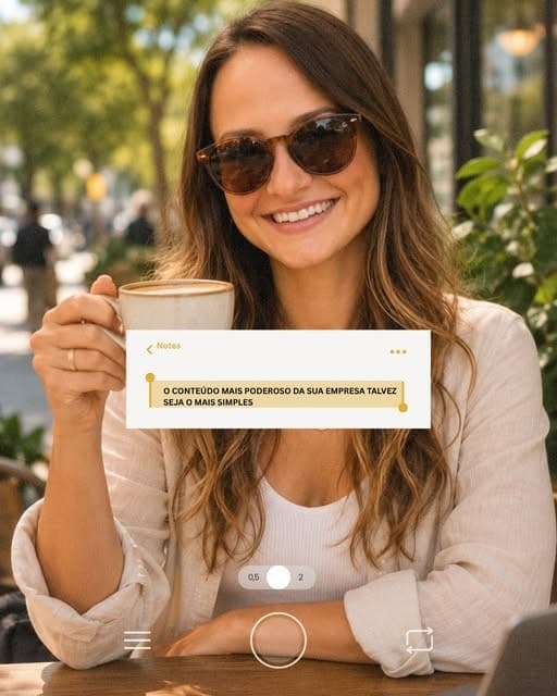 Publicação da Olívia Poli sobre marketing e conteúdo