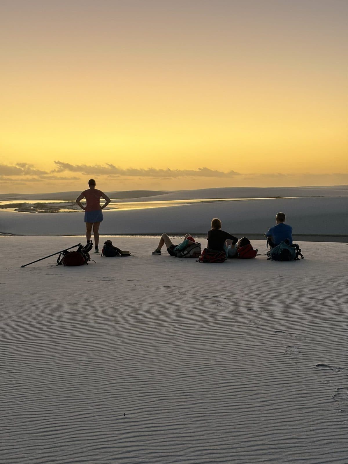 Pôr do sol na travessia